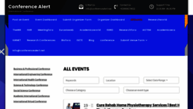 What Conferencealert.net website looked like in 2022 (2 years ago)