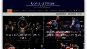 What Combatpress.com website looked like in 2022 (2 years ago)