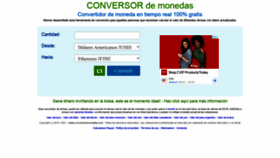 What Conversormonedas.com website looked like in 2022 (2 years ago)