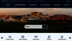 What Campbellcountywy.gov website looked like in 2022 (2 years ago)