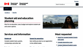 What Canlearn.ca website looked like in 2022 (2 years ago)