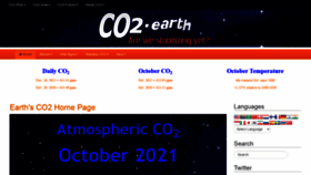 What Co2.earth website looked like in 2022 (2 years ago)