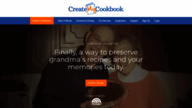 What Createmycookbook.com website looked like in 2022 (2 years ago)