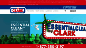 What Clarkpest.com website looked like in 2022 (2 years ago)