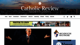 What Catholicreview.org website looked like in 2022 (2 years ago)