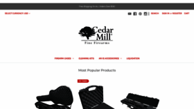 What Cedarmillfirearms.com website looked like in 2022 (2 years ago)