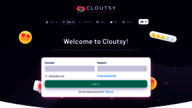 What Cloutsy.com website looked like in 2022 (2 years ago)