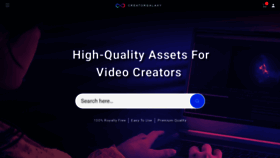 What Creatorgalaxy.com website looked like in 2022 (2 years ago)