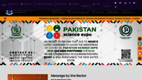 What Comsats.edu.pk website looked like in 2022 (2 years ago)