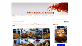 What Cincoquartosdelaranja.com website looked like in 2022 (2 years ago)