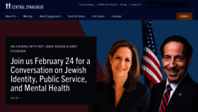 What Centralsynagogue.org website looked like in 2022 (2 years ago)