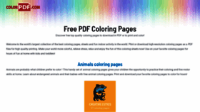 What Colorpdf.com website looked like in 2022 (2 years ago)