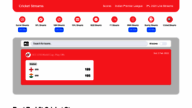 What Cricketstreams.cc website looked like in 2022 (3 years ago)