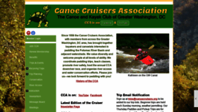 What Canoecruisers.org website looked like in 2022 (2 years ago)