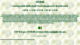 What Csvb.de website looked like in 2022 (2 years ago)