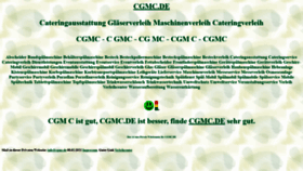 What Cgmc.de website looked like in 2022 (2 years ago)