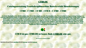 What Cfbd.de website looked like in 2022 (2 years ago)