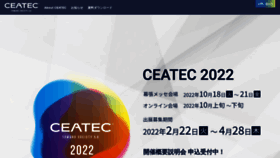 What Ceatec.com website looked like in 2022 (2 years ago)