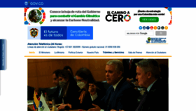 What Cancilleria.gov.co website looked like in 2022 (2 years ago)