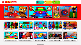 What Cocokids.tv website looked like in 2022 (2 years ago)