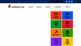 What Cathedralcity.gov website looked like in 2022 (2 years ago)