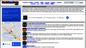 What Classicgamesarcade.com website looked like in 2022 (2 years ago)