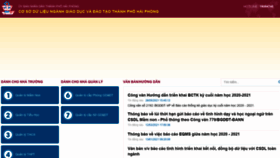 What Csdl.haiphong.edu.vn website looked like in 2022 (2 years ago)