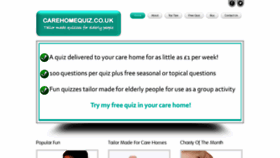 What Carehomequiz.co.uk website looked like in 2022 (3 years ago)