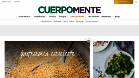 What Cuerpomente.com website looked like in 2022 (2 years ago)