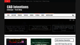What Cadintentions.com website looked like in 2022 (2 years ago)