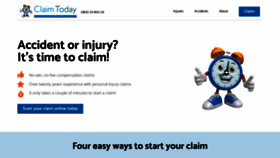 What Claimtoday.com website looked like in 2022 (2 years ago)