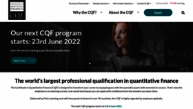What Cqf.com website looked like in 2022 (2 years ago)