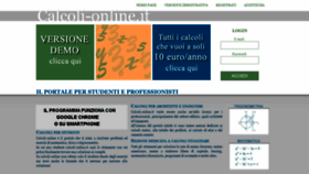 What Calcoli-online.it website looked like in 2022 (3 years ago)