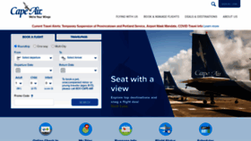 What Capeair.com website looked like in 2022 (2 years ago)