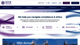 What Corporatecompliance.org website looked like in 2022 (2 years ago)
