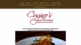 What Cuginosrestaurantfarmington.com website looked like in 2022 (2 years ago)