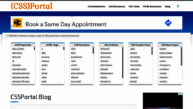 What Cssportal.com website looked like in 2022 (2 years ago)