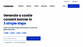 What Cookieyes.com website looked like in 2022 (2 years ago)