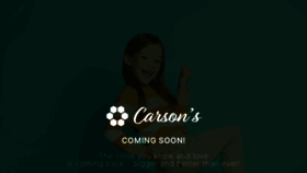What Carsons.com website looked like in 2022 (2 years ago)