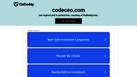 What Codeceo.com website looked like in 2022 (3 years ago)