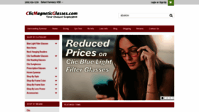 What Clicmagneticglasses.com website looked like in 2022 (2 years ago)