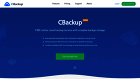 What Cbackup.com website looked like in 2022 (2 years ago)