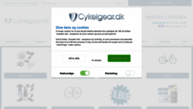 What Cykelgear.dk website looked like in 2022 (2 years ago)