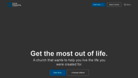 What Christfellowship.church website looked like in 2022 (2 years ago)