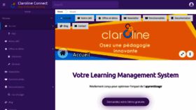 What Claroline.com website looked like in 2022 (2 years ago)