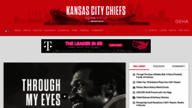 What Chiefs.com website looked like in 2022 (2 years ago)