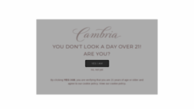 What Cambriawines.com website looked like in 2022 (2 years ago)