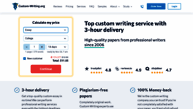 What Custom-writing.org website looked like in 2022 (2 years ago)