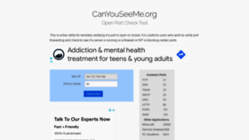 What Canyouseeme.org website looked like in 2022 (2 years ago)