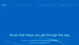 What Calmradio.com website looked like in 2022 (2 years ago)